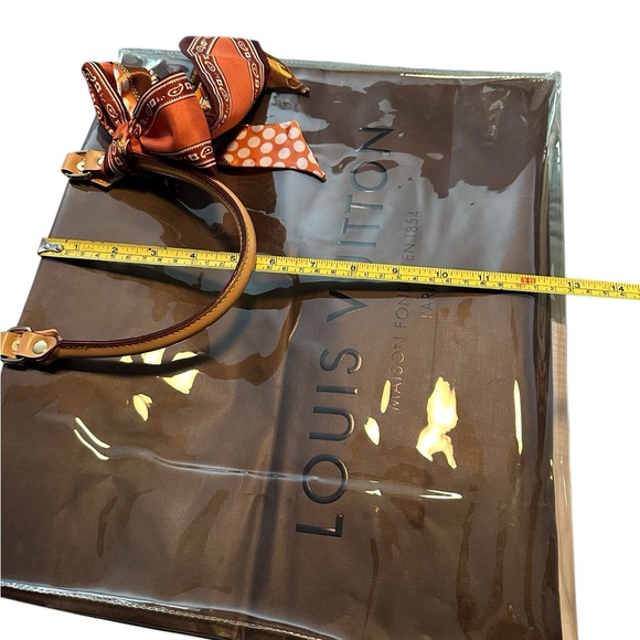 Authentic Louis Vuitton Shopping Bag with clear PVC, handles and crossbody rings - Picture 10 of 10